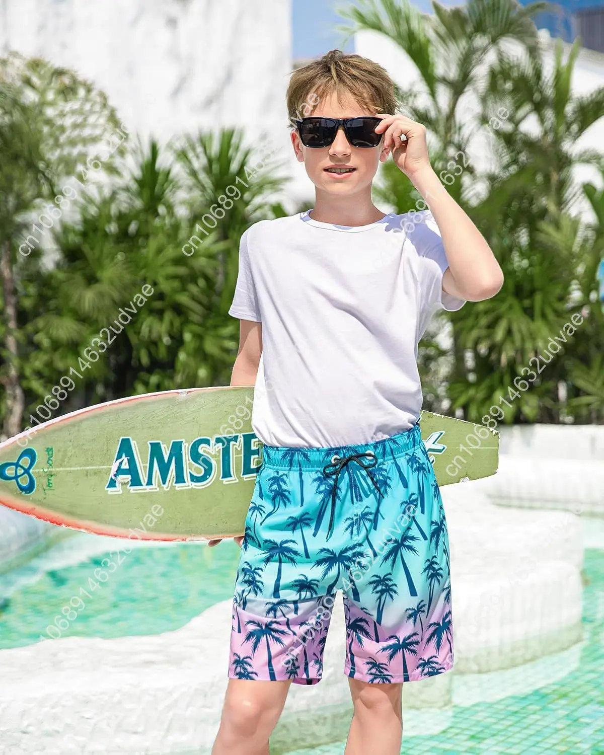 OlyPegic Boys Swim Trunks with - Swim Trunk Quick Dry 评论和价格