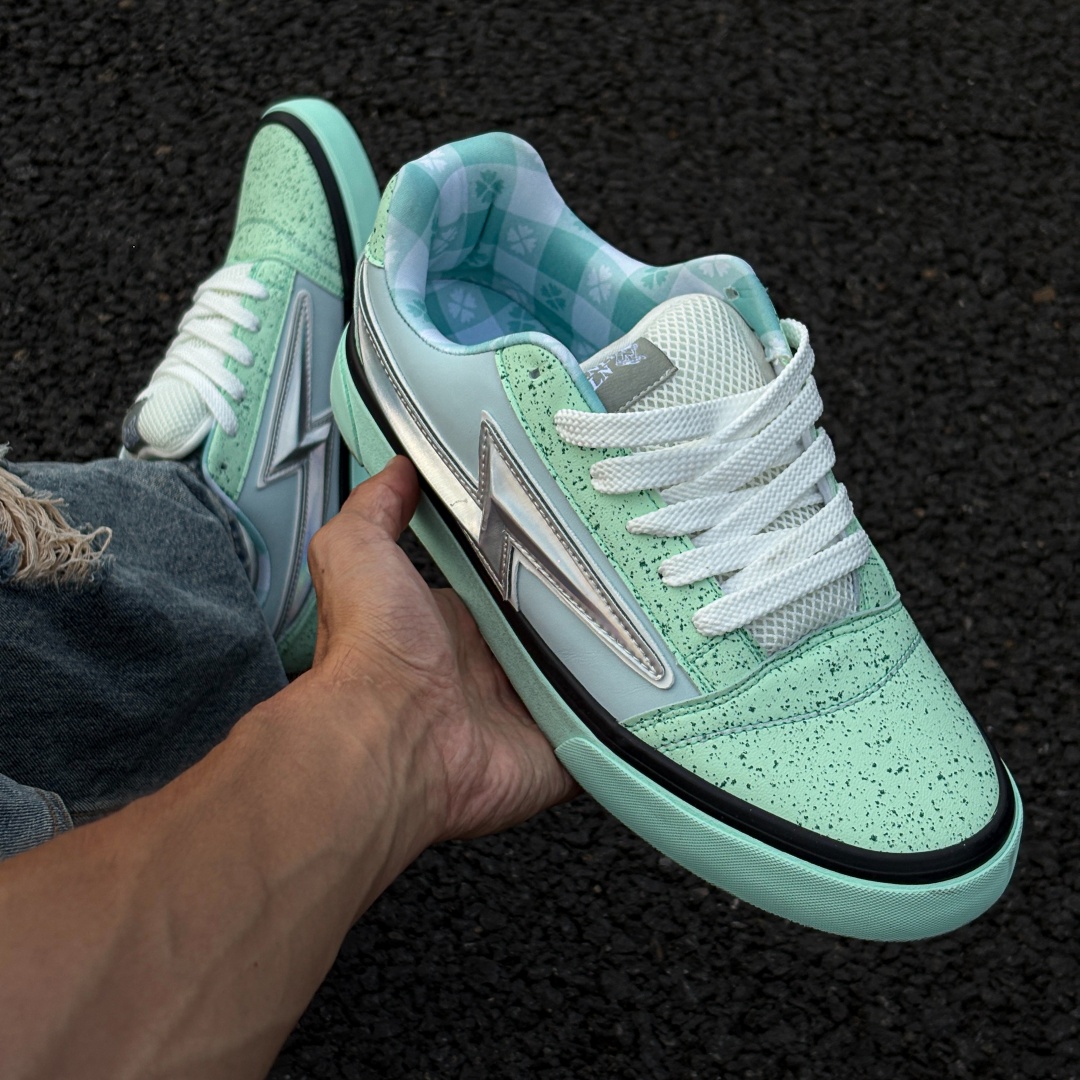 Fresh Mint Green Lightning Chu - Vans Shoes Old Skool 评论和价格